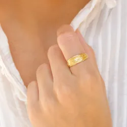 ring i forgylt messing - Eliné