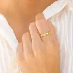 ring i forgylt messing - Eliné