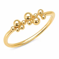 kule ring i forgylt messing - Eliné