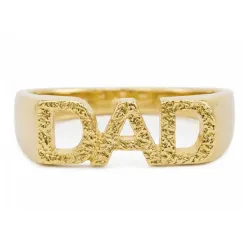 dad ring i forgylt messing - My Letter