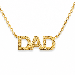 dad halskjede i forgylt messing - My Letter