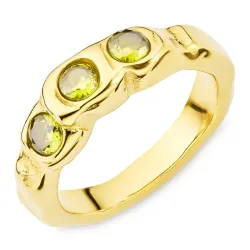 vanntett ring i forgylt stål - OCEANA