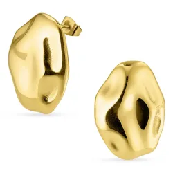 vanntette øredobber i forgylt stål - OCEANA