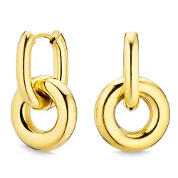 vanntette øredobber i forgylt stål - OCEANA