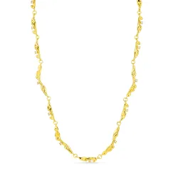 vanntett zirkon halskjede i forgylt stål - OCEANA
