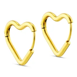 vanntette hjerte creol i forgylt stål - OCEANA