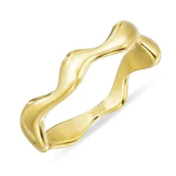 vanntett ring i forgylt stål - OCEANA