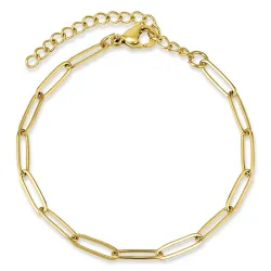 vanntett armbånd i forgylt stål 15 cm + 5 cm x 3 mm  - OCEANA