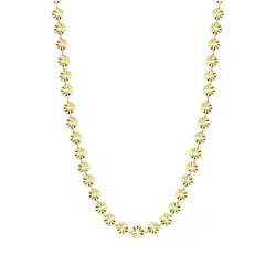 vanntett rund halskjede i forgylt stål - OCEANA