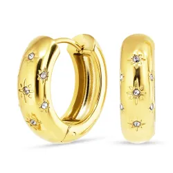 vanntette zirkon creol i forgylt stål - OCEANA