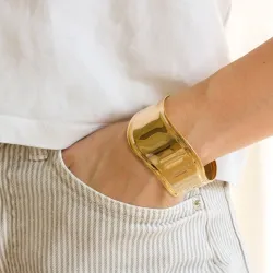 vanntett armbånd i forgylt stål - OCEANA