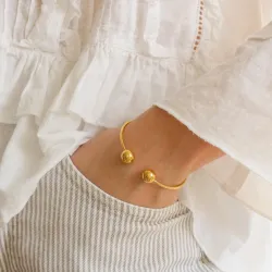 vanntett armbånd i forgylt stål - OCEANA