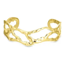 vanntett armbånd i forgylt stål - OCEANA