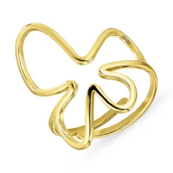 vanntett justerbar ring i forgylt stål - OCEANA