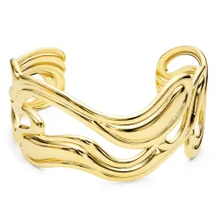 vanntett armring i forgylt stål - OCEANA