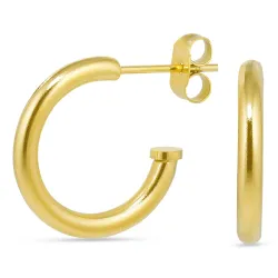 3 x 18 mm vanntette halvcreol i forgylt stål - OCEANA