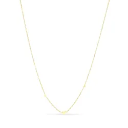 vanntett hjerte halskjede i forgylt stål - OCEANA