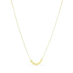 vanntett halskjede i forgylt stål - OCEANA