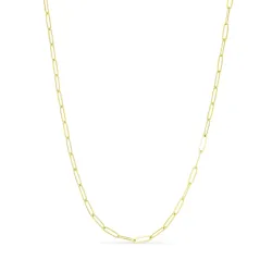 vanntett halskjede i forgylt stål 40 + 5 cm x 3,5 mm  - OCEANA