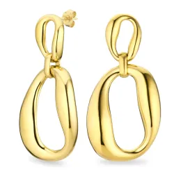 vanntette øredobber i forgylt stål - OCEANA