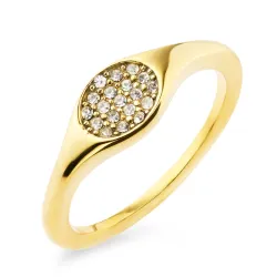 vanntett ring i forgylt stål - OCEANA