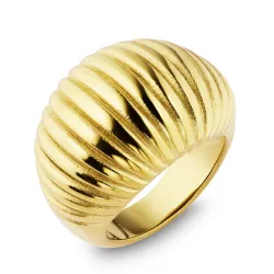 vanntett ring i forgylt stål - OCEANA