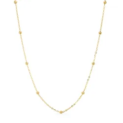 vanntett halskjede i forgylt stål - OCEANA