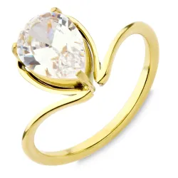 vanntett ring i forgylt stål - OCEANA