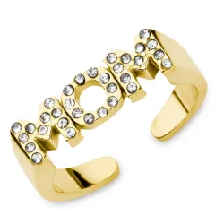 vanntett justerbar ring i forgylt stål - OCEANA