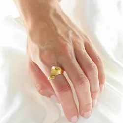 vanntett ring i forgylt stål - OCEANA