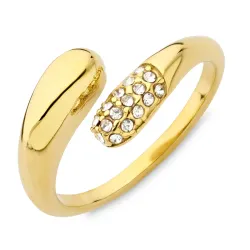 vanntett ring i forgylt stål - OCEANA