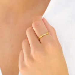 vanntett ring i forgylt stål - OCEANA