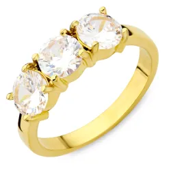 vanntett ring i forgylt stål - OCEANA