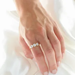 vanntett ring i forgylt stål - OCEANA