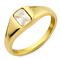 vanntett ring i forgylt stål - OCEANA