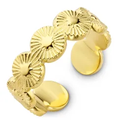 vanntett ring i forgylt stål - OCEANA