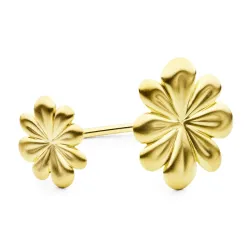 vanntett blomst armring i forgylt stål - OCEANA