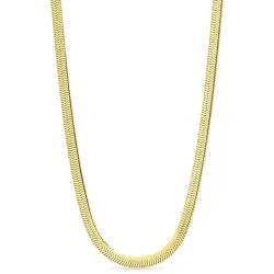 vanntett slangehalskjede i forgylt stål 40 cm x 5 mm  - OCEANA