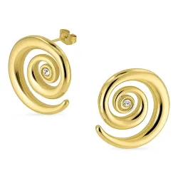 vanntette øredobber i forgylt stål - OCEANA