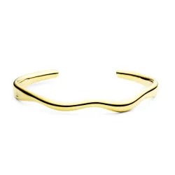 vanntett armbånd i forgylt stål - OCEANA