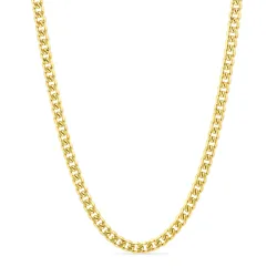 vanntett halskjede i forgylt stål - OCEANA