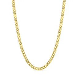 vanntett halskjede i forgylt stål - OCEANA