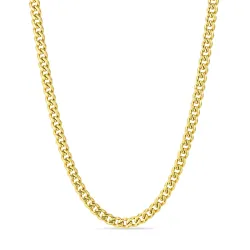 vanntett halskjede i forgylt stål - OCEANA