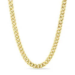 vanntett halskjede i forgylt stål - OCEANA