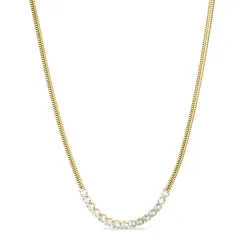vanntett halskjede i forgylt stål - OCEANA