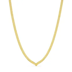 vanntett halskjede i forgylt stål - OCEANA