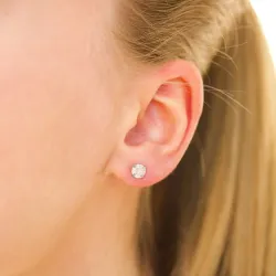 5 mm vanntette solitaireørepynt i stål - OCEANA