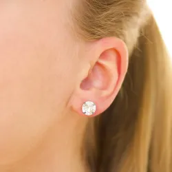 8 mm vanntette solitaireørepynt i stål - OCEANA