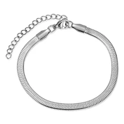 vanntett armbånd i stål 16 + 5 cm x 4,0 mm  - OCEANA