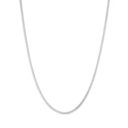 vanntett halskjede i stål 39 + 8 cm x 2 mm  - OCEANA